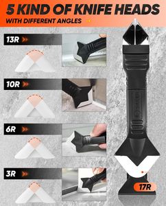 Strumenti <span class=keywords><strong>per</strong></span> Sigillatura in Silicone - Raschietto 3 in 1 <span class=keywords><strong>per</strong></span> Rimozione Sigillante e Fughe, Raschietto Angolare <span class=keywords><strong>per</strong></span> Colla <span class=keywords><strong>per</strong></span> Vetro - Product Image 6