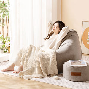 PUF de lino de tamaño <span class=keywords><strong>grande</strong></span> y XXL para sala de estar, sofá de esquina, cobija, funda para silla, PUF - Product Image 6