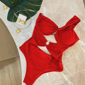 TW Traje de Baño de Un Hombro para Mujer Ropa de Baño 2025 <span class=keywords><strong>Bikinis</strong></span> Sexis Femeninos Biquini con Aberturas - Product Image 3