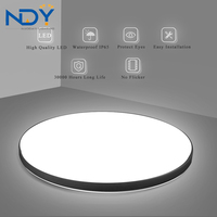 Plafonnier LED rond moderne noir et blanc, luminaire encastré pour salon, chambre, cuisine, salle de bain, couloir, décoration