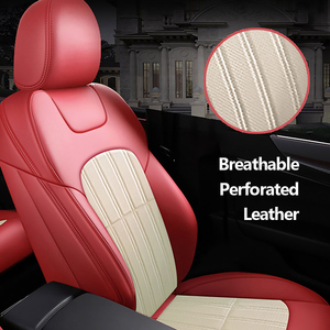 Xiangta Amazon Set completo coprisedile auto in pelle Custom coprisedile auto per 2018 2024 <span class=keywords><strong>Jeep</strong></span> Grand <span class=keywords><strong>Cherokee</strong></span> - Product Image 3