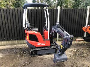 Mini-excavatrice de 1 tonne ERE10pro, excavatrice compacte sur chenilles avec 120. Béquille de déviation pour l'agriculture et la construction - Product Image 4