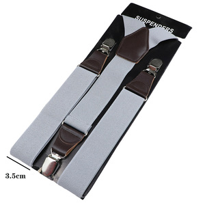 Ceinture homme 3,5 cm de large, bretelles homme femme, bretelles élastiques ajustables à clip brillant en Y pour femme, motif note de piano - Product Image 6