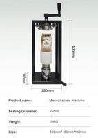 Machine de scellage rotative de haute qualité pour boîtes en plastique PET, avec couvercles à anneau facile à ouvrir, pour thé aux bulles et café