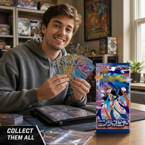 Cartes à collectionner Pokémon japonaises personnalisables, <span class=keywords><strong>prix</strong></span> de gros, commande en gros, nouvelle boîte scellée, PTCG série M4, Ninja Spinner Mega - Product Image 6