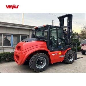 Fábrica Atacado Novo 3 Ton 3.5 Ton Diesel Fork Lift All Terrain 4WD 3m 4m 4.5m 5m 6m Elevação Heights Road Empilhadeira - Product Image 3