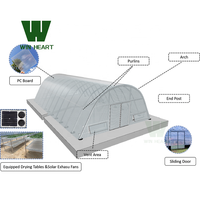 Serre de séchage solaire à effet de serre en polycarbonate à économie d'énergie