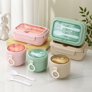 Custom Logo Screen Printed Adults <b>Work</b> <b>Lunch</b> Container 3-Compartment Students <b>Lunch</b> <b>Box</b> 1200ml Travel Coffee Cup 480ml - Product Image 4