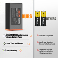 Paket Baterai Kamera Berburu 6500mAh untuk Moultrie Cellular Edge/Edge Pro/Edge 2/Edge 2 Pro/Edge 3/Edge 3 Pro OEM