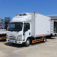 Diesel Camiones congelador frigorífico thermoking 5 toneladas refrigerador camión para alimentos carne pescado transporte