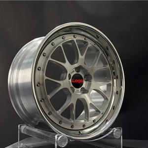 Rines de Aleación Forjados de 2 Piezas Personalizados con Borde Pulido para Autos de Lujo 5x112 5x120 5x114.3 para <span class=keywords><strong>Golf</strong></span> BMW Audi - Product Image 4
