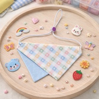 Bandana réglable pour animaux de compagnie, foulard triangulaire anti-bave pour chats et chiens, toutes saisons
