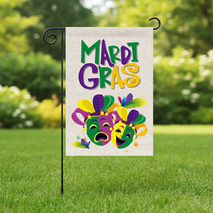 Bandera de Jardín Personalizada por Sublimación, Pequeña, para Regalo, Decoración de Fiesta de Mardi Gras, Regalo de Carnaval - Product Image 3