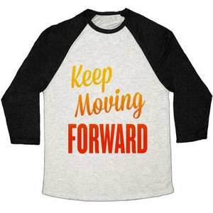 Maglietta da baseball unisex Tri-Blend Keep Moving Forward - Product Image 3