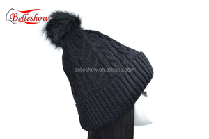 peluca cabeza caliente de lana sombrero peluca negro de lana de pelo largo y recto de invierno cálido de pelo largo pelo recto - Product Image 5