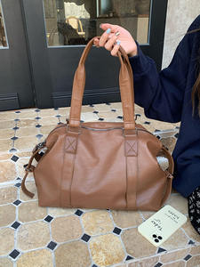 Bolso Tote de PU de Gran Capacidad, Estilo Coreano 2025, para Mujer, Impermeable, con Bolsillo con Cremallera, para Viajes, Portátil y Hombro - Product Image 3
