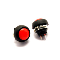 Interrupteur momentané rond en plastique personnalisé pour l'industrie, 12 mm, interrupteur à bouton-poussoir étanche avec certification CE RoHS