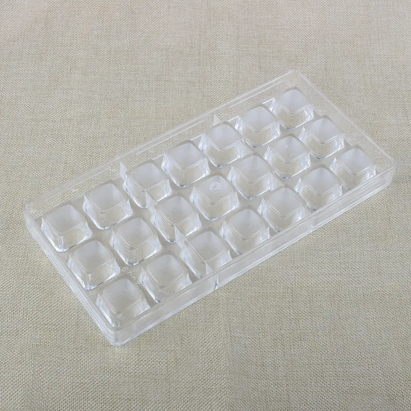Square rectangular shaped bar plastic ps vacuum hollow mould chocolate mold for ice candy