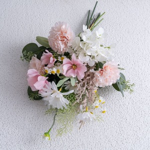 Bouquet de fleurs artificielles CallaFloral, œillets en tissu tissé plastique, décoration de mariage et de maison CF01420 - Product Image 3