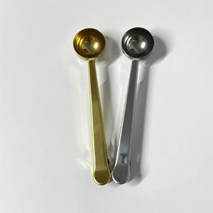Pei Jiale Stainless Steel <b>Coffee</b> Measuring Spoon 2 In 1 With Sealing Clip For Ice Cream And <b>Coffee</b> - Product Image 2