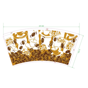 แก้วกระดาษคราฟท์แบบใช้แล้วทิ้ง เป็นมิตรกับสิ่งแวดล้อม พร้อมพิมพ์สี่สีตามสั่ง ขนาด 2.5-32 ออนซ์ เคลือบ PE สำหรับเครื่องดื่มกาแฟในร้านกาแฟ - Product Image 4