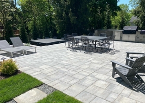 Vendita calda di dimensioni personalizzate granito dorato piastrelle <span class=keywords><strong>in</strong></span> granito pavimenti <span class=keywords><strong>in</strong></span> pietra lastra di porcellana per il pavimento esterno del giardino - Product Image 5