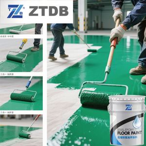 Peinture liquide pour carrelage de salle de bain trois-en-un, revêtement époxy spécial imperméable pour la rénovation des anciennes dalles de sol en marbre, application facile - Product Image 2