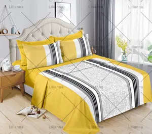 Super Soft Comfort 100% Polyester Bed 6 pcs Sheets Set Beautiful Floral Print Ultra-Soft Microfiber Different Pattern 6pc