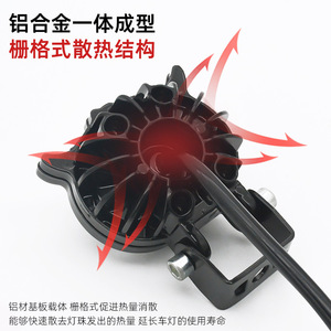 ไฟสปอร์ตไลท์ LED สองสี 67.5x88 มม. สำหรับไฟหน้ารถจักรยานยนต์และยานยนต์ไฟฟ้า - Product Image 2