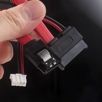 Kabel SATA 7 + 6 Pin Slimline untuk Laptop Tipis, Kabel Adaptor Daya Drive SATA DVD CD-RW