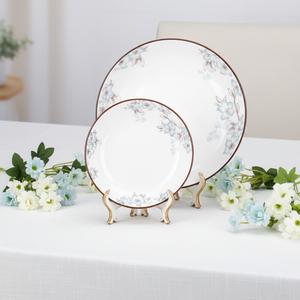 Juego de Vajilla de Cerámica China para <span class=keywords><strong>Restaurante</strong></span>, Apto para Microondas, con Diseño de Plantas, Tazón para Arroz, Tazón para Vapor, Plato Combinado - Product Image 3