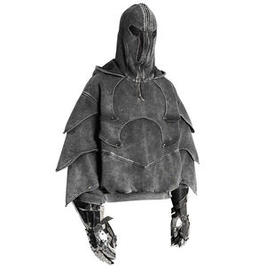 Tùy Chỉnh 100% Bông Hoodies Người Đàn Ông Nặng 500 600 GSM Y2K Dây Kéo Rửa Axit Đầy Đủ Mặt Zip up Áo Các Nhà Sản Xuất - Product Image 3