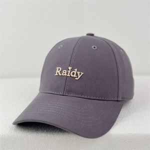 Casquette de baseball coréenne Raidy à 6 panneaux rigides en PVC brodé en 3D pour femme, réglable avec boucle argentée en cuivre, idéale pour l'extérieur - Product Image 3
