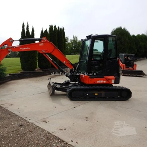 Mini-excavatrice d'occasion U55-5, 5,5 tonnes, 98% neuve, à balayage zéro, avec pince, chenilles en caoutchouc, personnalisable gratuitement - Product Image 2