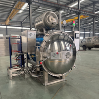 Nouvelle machine de stérilisation compacte de haute qualité, autoclave de retorte pour usine pilote, en acier inoxydable, avec contrôle Siemens et haute efficacité