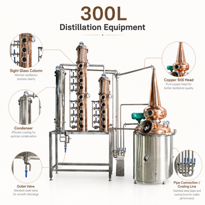 <span class=keywords><strong>Kit</strong></span> de brassage domestique en cuivre certifié CE, en stock, pour la distillation d'éthanol, de whisky et d'huiles essentielles, équipement de distillation d'alcool en cuivre - Product Image 2