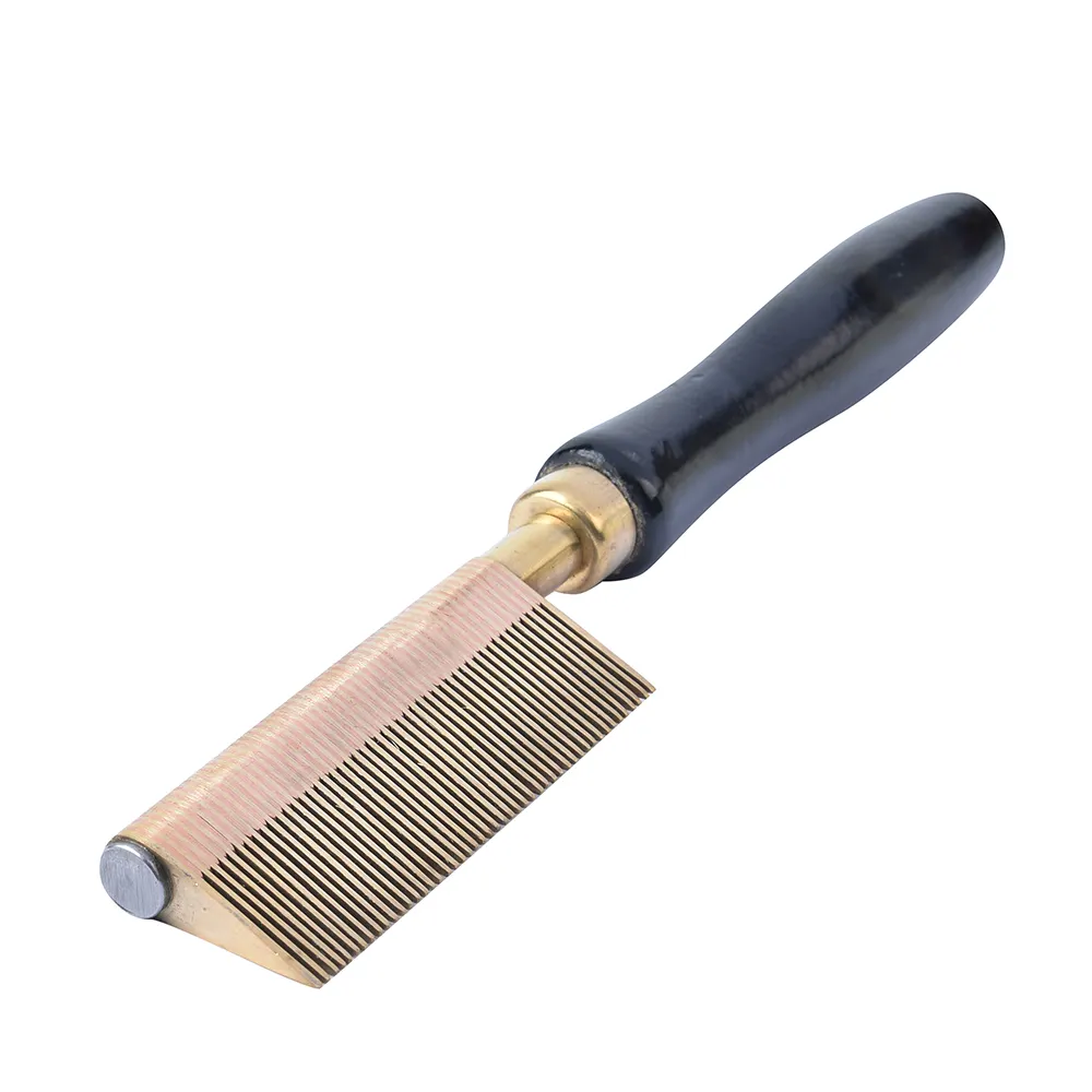 Pente de metal para escova de cabelo, pente de metal alisador, profissional, de cobre beleza, totalmente projetado, pente de metal largo de latão