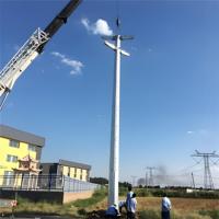 Poteau électrique en acier galvanisé pour ligne de transmission d'énergie haute tension, modèle JUNHAO JUNHAO-1, durée de vie de 30 ans, hauteur de 10 à 50 m