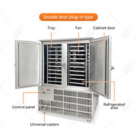Congélateur vertical commercial MY pour dumplings, refroidisseur à double chariot, machine de surgélation rapide pour poissons congelés