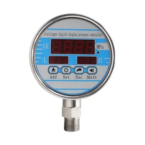 Air Water Oil Digital Pressure Gauge Meter with psi mpa bar Vacuum Absolute Pressure Manometer with Electric Contact Output