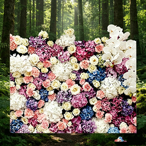 Fondo de pared de rosas de lujo para recepciones de bodas de alta gama y decoración de banquetes formales - Product Image 4