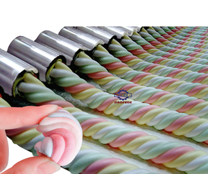 Thương hiệu nổi tiếng PLC tự động kẹo bông công nghiệp <span class=keywords><strong>Marshmallow</strong></span> đùn máy làm dây chuyền sản xuất - Product Image 3