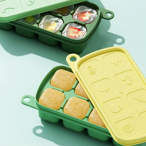 OEM/ODM – Nouvelle machine à glace en silicone de qualité alimentaire écologique, grille à soupe épaisse, pour aliments pour bébés, whisky, avec logo personnalisé, séparateur de purée - Product Image 6