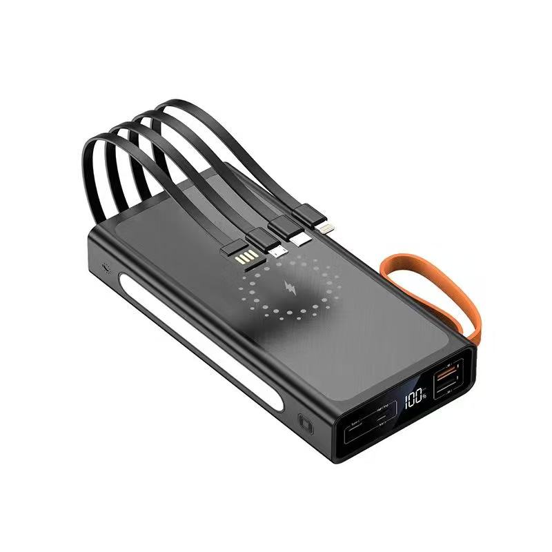 Draagbare oplader, 50.000 mAh capaciteit, 66 W snellader, draagbare