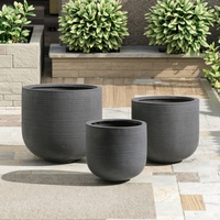 Macetas Modernas de Fibra de Cemento, Ecológicas, Duraderas e Impermeables, para Interiores/Exteriores, Kit de Jardinería, Centro Comercial, Venta Caliente