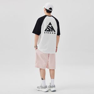 Camisetas de gran tamaño para hombre con diseños de transferencia de calor de peso pesado personalizados Características <span class=keywords><strong>sostenibles</strong></span> <span class=keywords><strong>y</strong></span> antiarrugas a juego - Product Image 5