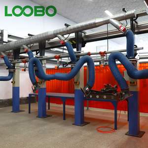 Système flexible industriel de bras d'extraction des fumées et des poussières pour le soudage, extracteur de fumée et bras d'aspiration de collecteur de poussière avec capot - Product Image 6