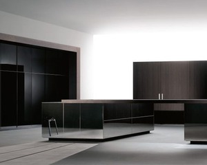 Armoires de cuisine <span class=keywords><strong>Gola</strong></span> personnalisées sans poignées, style européen, pour intérieurs résidentiels allemands haut de gamme - Product Image 2