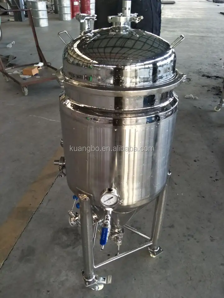 Fermentador cônico doméstico de 100l, equipamento para fazer cerveja