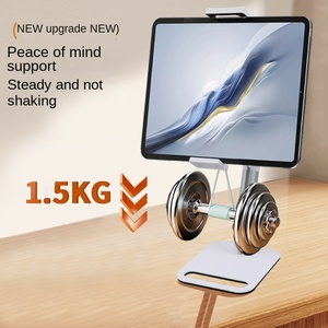 Có thể gập lại 360 độ xoay Hợp kim nhôm & ABS Tablet Đứng cho <span class=keywords><strong>iPad</strong></span> và điện thoại di động nhà máy bán buôn qua biên giới - Product Image 2